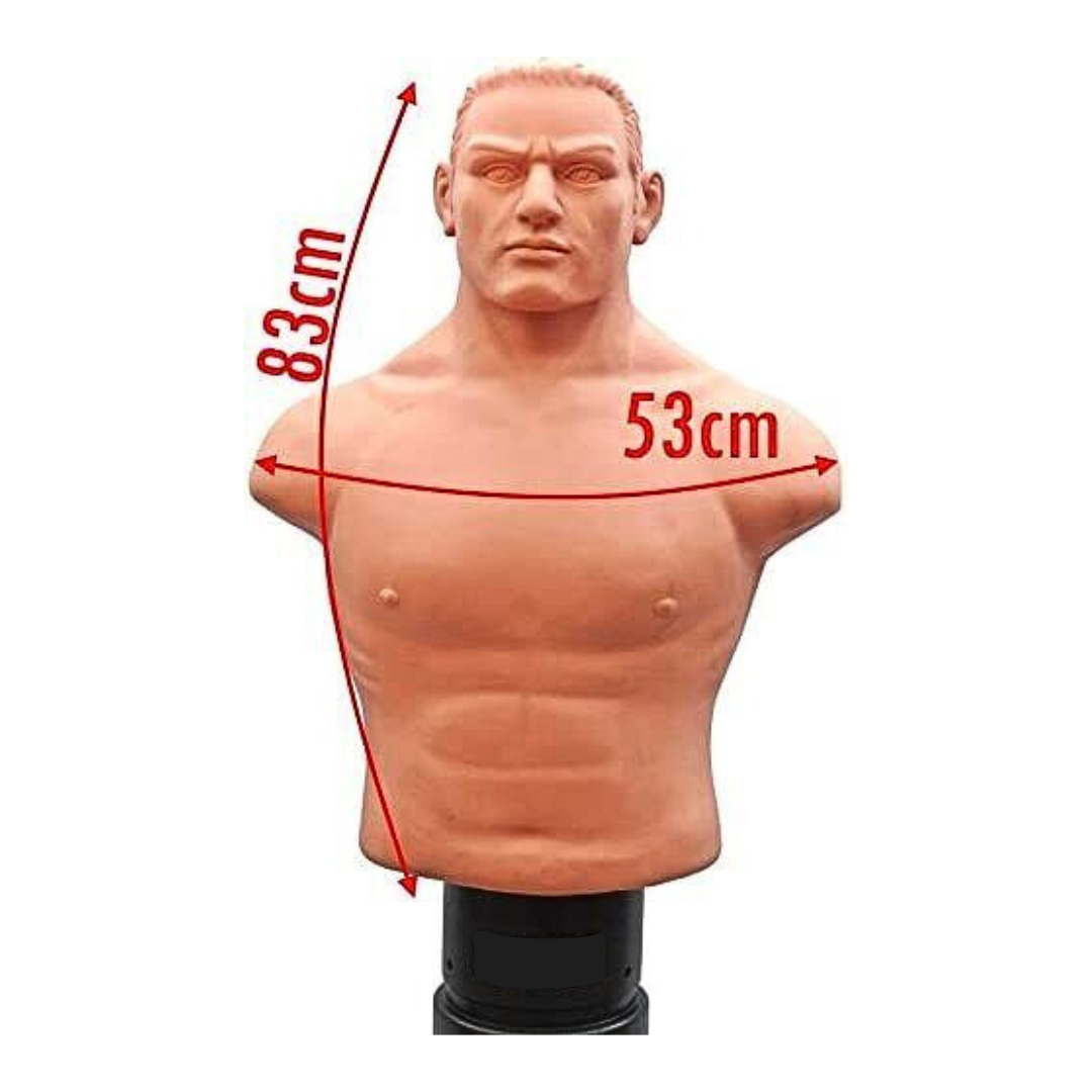 Free Standing 5-6ft Adjustable Half Body Silicone Bob Dummy Martial Arts Boxing